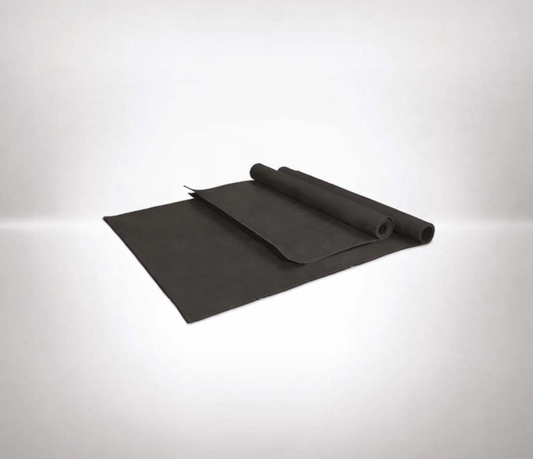 Black rolls on white surface