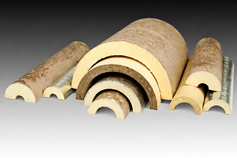 Insulation pipe segments in arrangement